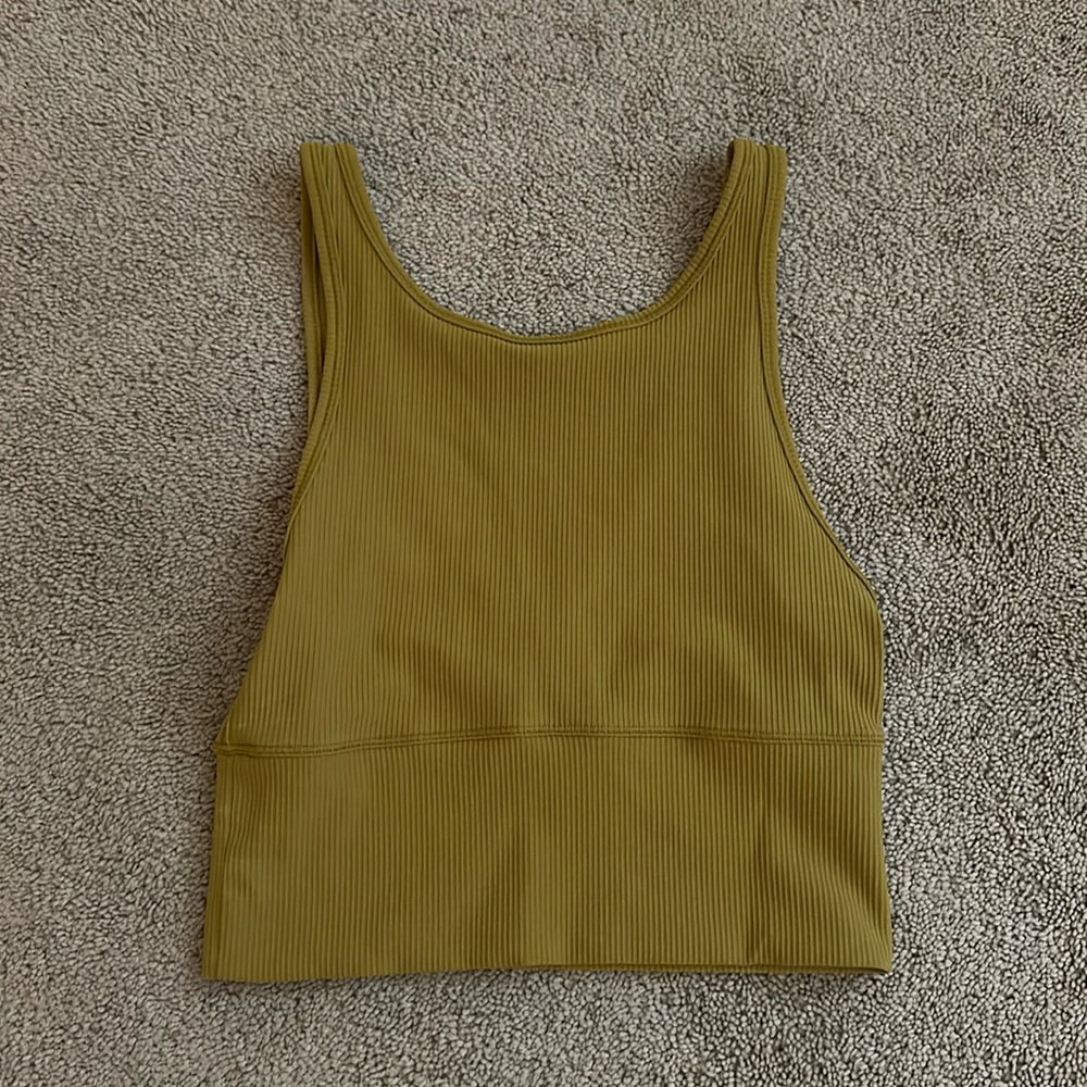 LIME GREEN REVERSIBLE LULULEMON TANK TOP!